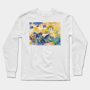 Garden At Saint-Clair, Côte d’Azur, Delacroix 1904 Long Sleeve T-Shirt